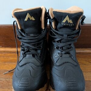 Black and Tan Hiking Boots